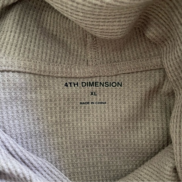 4th Dimension men emoji melting happy face anxiety sweatshirt hoddie XL NWT - Picture 10 of 10